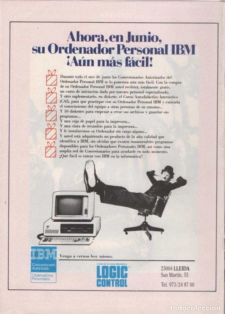 Collecting: (ALB-TC-6) HOJA PUBLICIDAD A&Ntilde;O 1985 SUPLEMENTO PERIODICO SEGRE LLEIDA ORDENADOR PERSONAL IBM