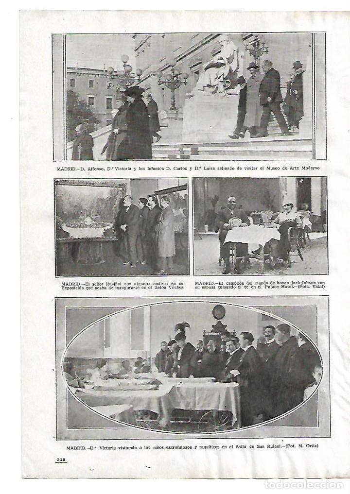 Collectionnisme: A&Ntilde;O 1910 RECORTEPRENSA JACK JOHSON CAMPEON MUDIAL BOXEO EN EL HOTEL PALACE MADRID RUSI&Ntilde;OL EXPOSICION