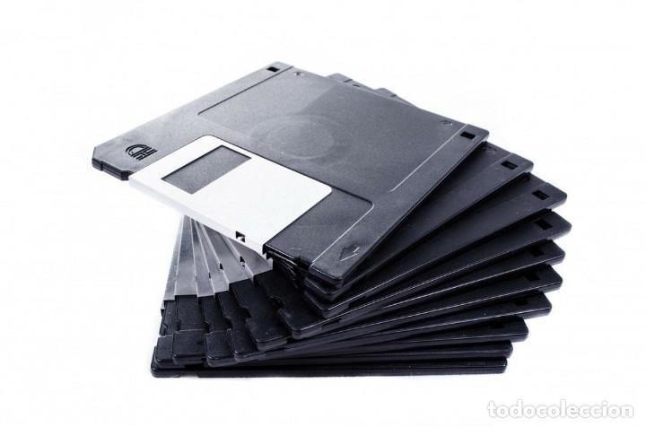 Coleccionismo: LOTE 10 DISQUETTES - DISQUETES - DISKETES DE 3,5 PULGADAS - NEGROS SIN MARCA (VINTAGE)