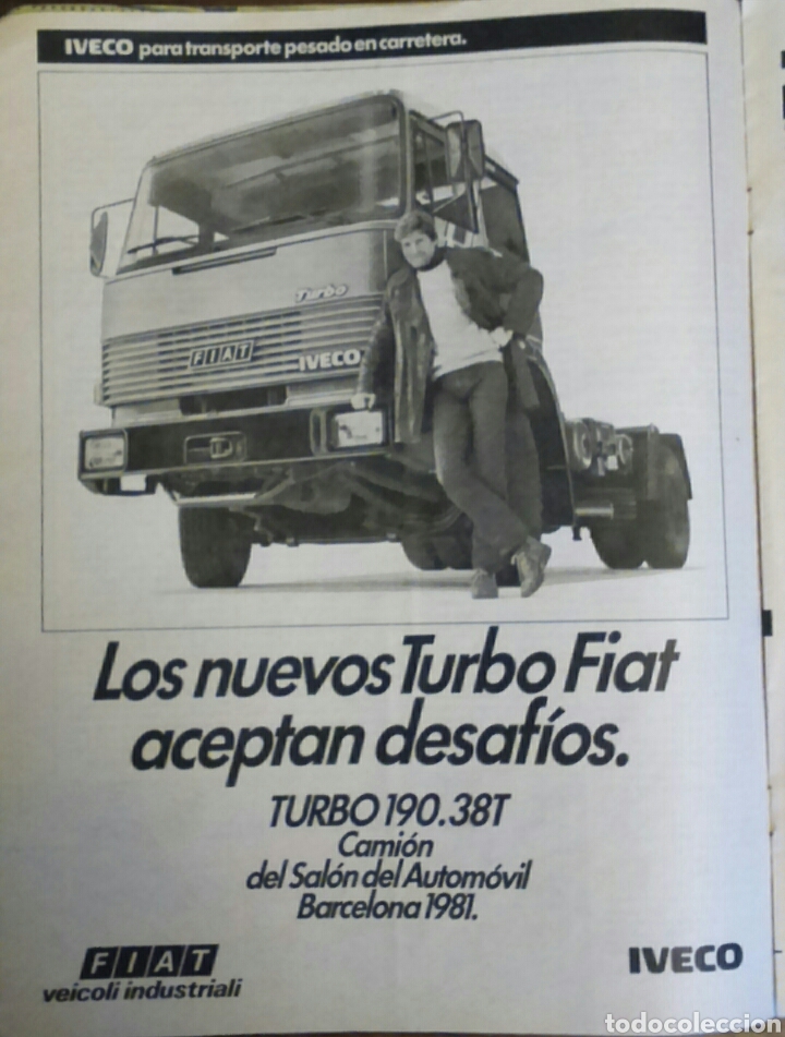 Coleccionismo: Publicidad camion Fiat Iveco de 1981
