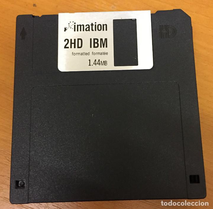 Coleccionismo: PACK 10 DISQUETTES - DISQUETES 3,5 PULGADAS - 2HD FLOPPY DISK - 1.44 - IMATION NEGROS (VINTAGE)