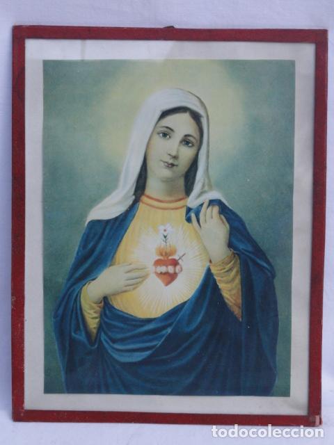 Coleccionismo: L&Aacute;MINA VIRGEN SAGRADO CORAZ&Oacute;N.