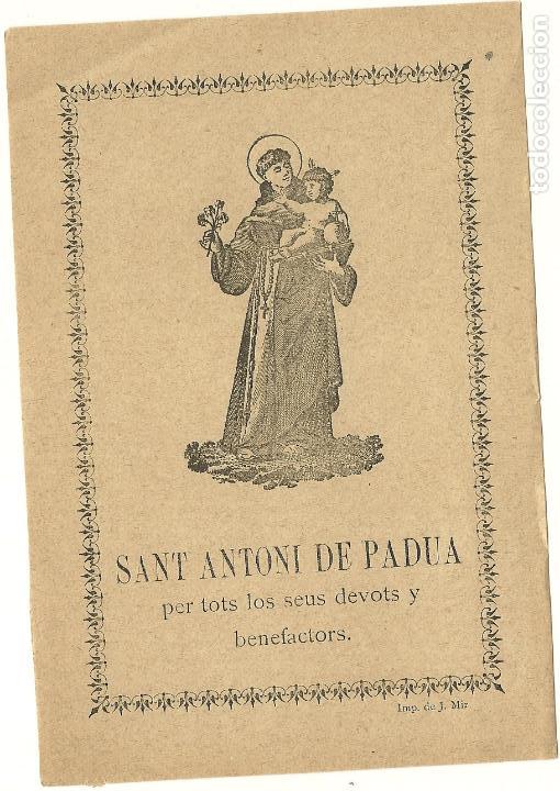 Coleccionismo: ESTAMPA SAN ANTONIO DE PADUA. MALLORCA