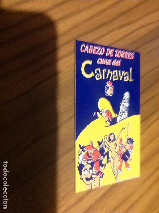 Collecting: IMAN. CARNAVAL DE CABEZA DE TORRES. 10 X 6. BUEN ESTADO. SIN USO. RARO