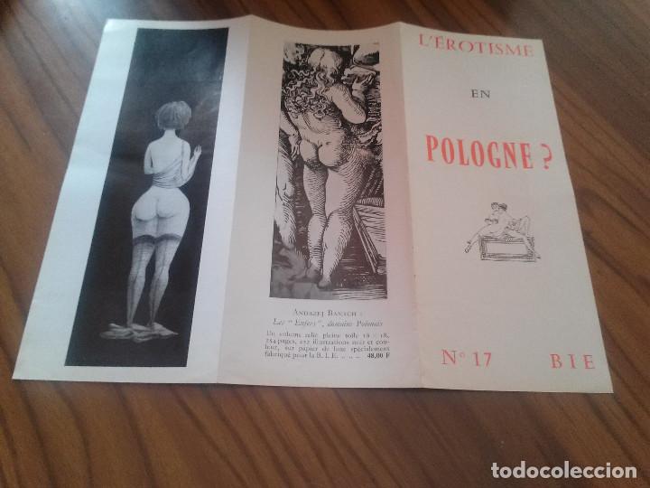Collectionnisme: L&acute;EROTISME EN POLOGNE? N 17. BIE. TRIPTICO EN FRANC&Eacute;S CON FOTOS Y GRABADOS VINTAGE. ADULTOS.  RARO