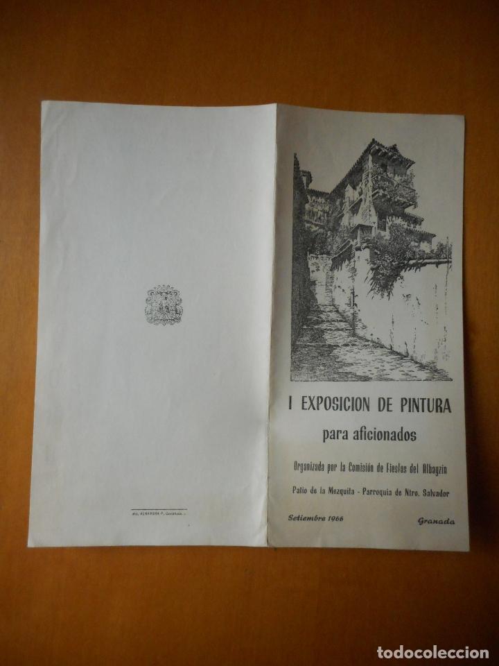 Collectionnisme: Cat&aacute;logo I Exposici&oacute;n de Pintura para aficionados. Setiempre 1966. Albayz&iacute;n, Granada