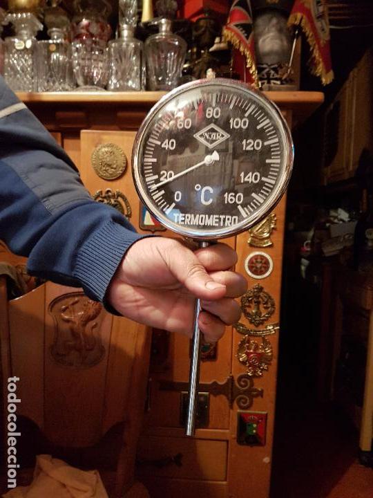 Coleccionismo: CURIOSO Y ANTIGUO TERM&Oacute;METRO DE BARCO. - Foto 7