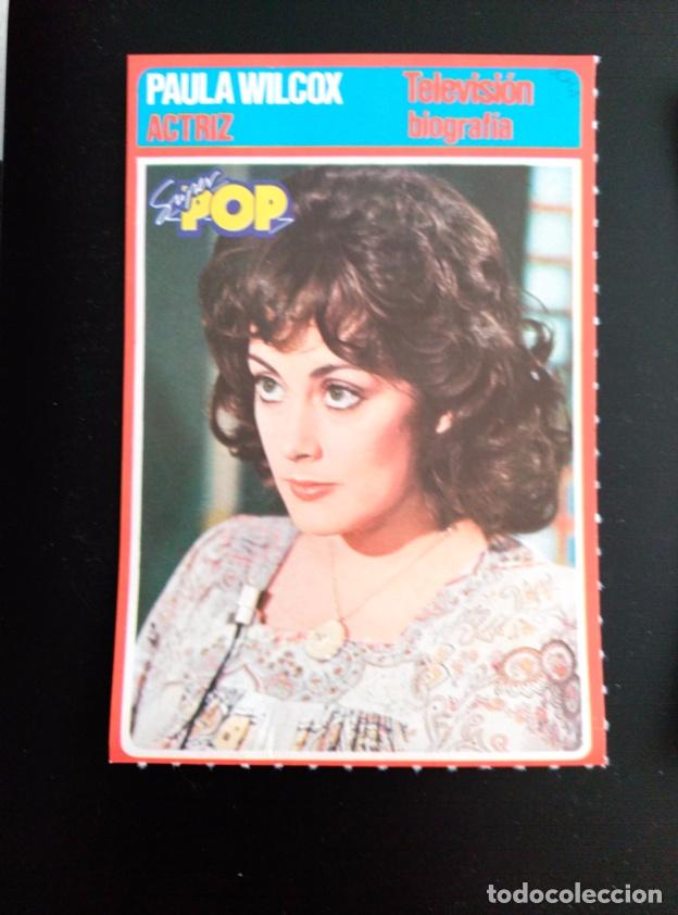 Collecting: FICHA CROMO SUPER POP PAULA WILCOX