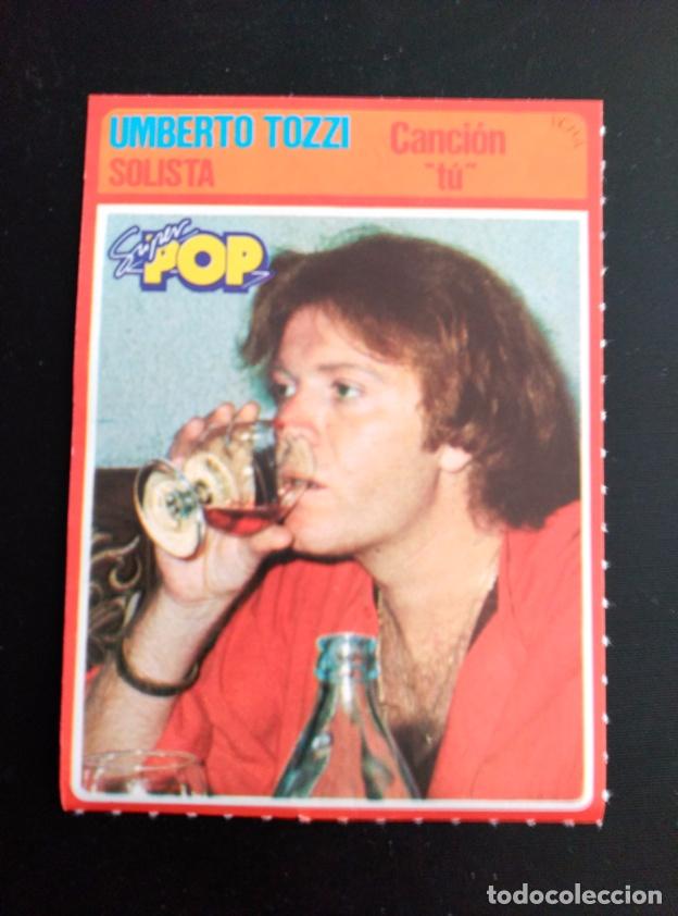 Collecting: FICHA CROMO SUPER POP UMBERTO TOZZI