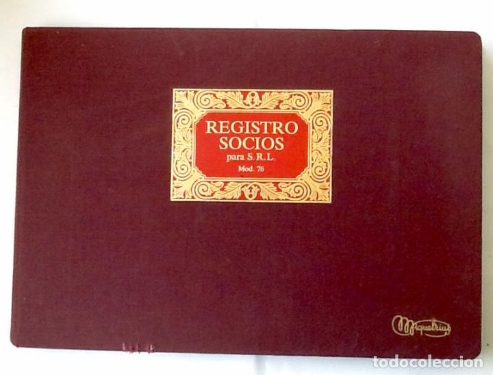 LIBRO REGISTRO SOCIOS.,SRL. 1995. EL ENVIO ESTA INCLUIDO.EN EL PRECIO. (Coleccionismo - Varios)