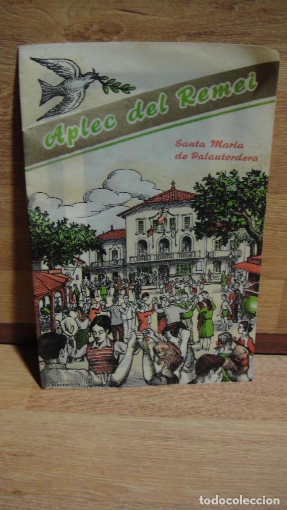 Coleccionismo: programa de aplec del remei - santa maria de palautordera , octubre de1964 - portada de barrenechea