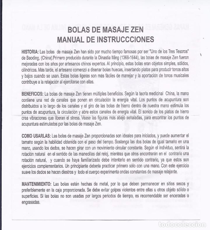 Coleccionismo: Bolas chinas de la salud. Esmalte cloisonn&eacute;. Sol y luna. - Foto 3