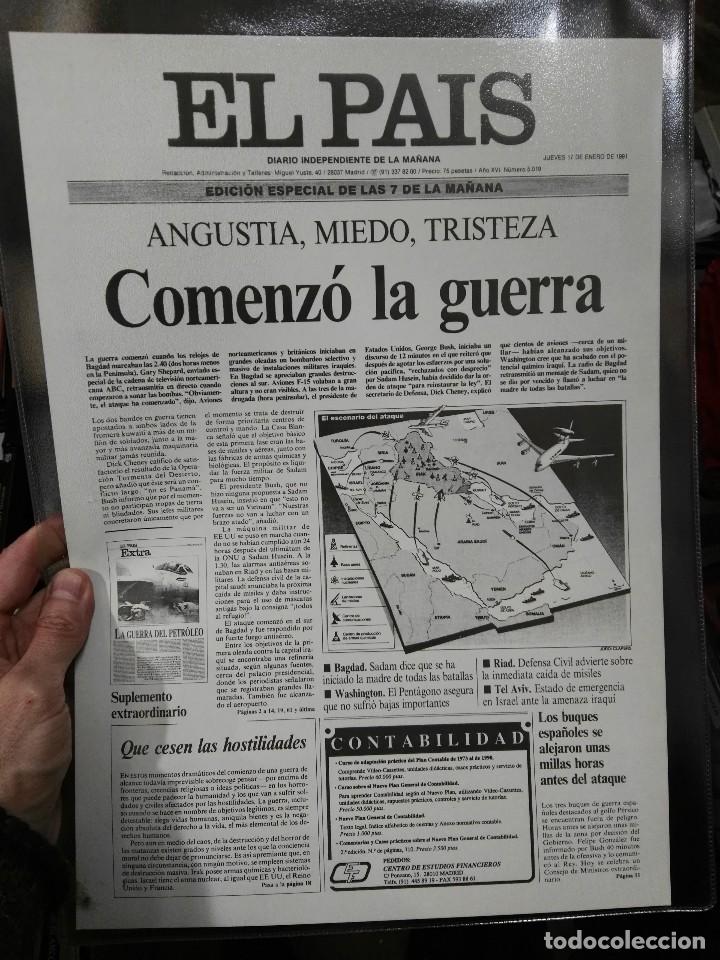 Sammeln: Reproduccion en cartulina portada el pais comienza la guerra