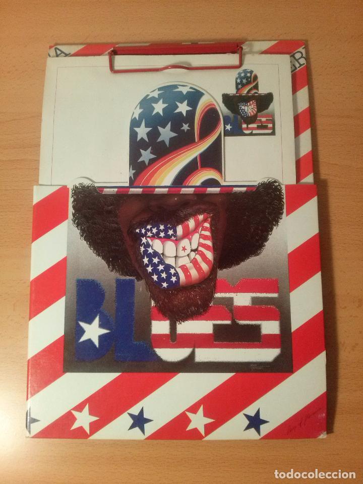 Collectionnisme: Carpeta portafolio con pinza. Decoraci&oacute;n Estados Unidos. Mammamerica Blues. Marca Loris of Florence.