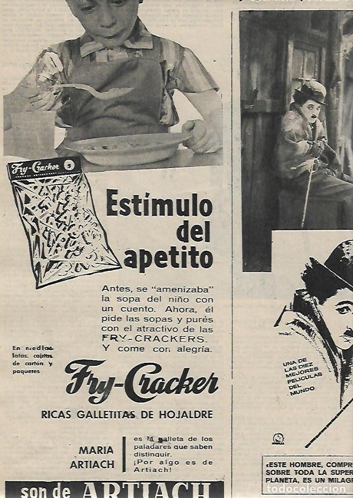 Collezionismo: A&Ntilde;O 1960 RECORTE PRENSA PUBLICIDAD ARTIACH FRY CRACKER GALLETAS DE HOJALDRE ESTIMULO DEL APETITO