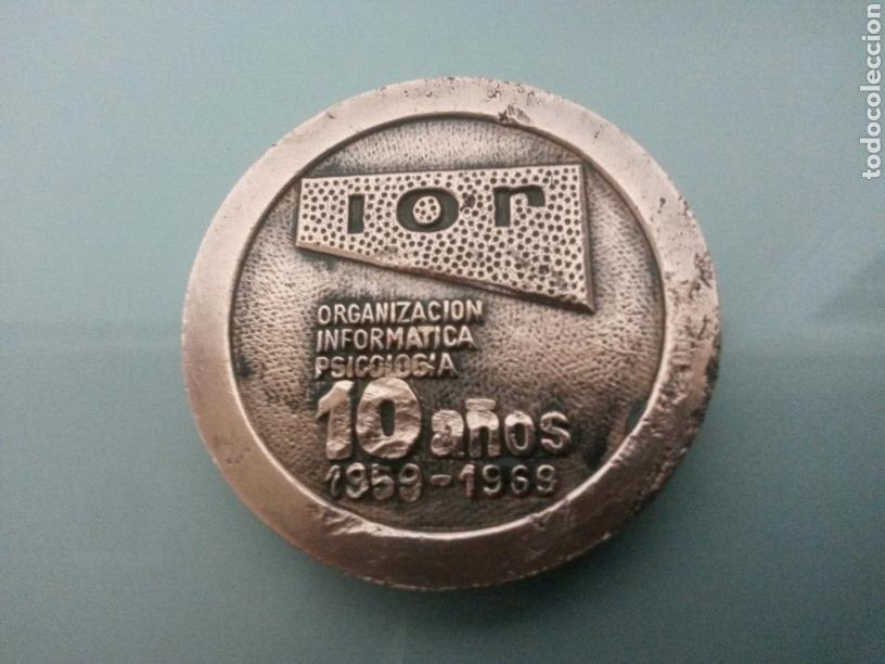 Coleccionismo: MEDALLA IOR 1959-1969 10' ANIVERSARIO ORGANIZACION INFORMATICA PSICOLOGIA 53gr 4,5cm diametro