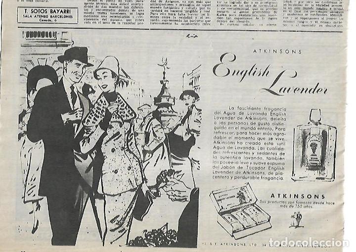 Collectionnisme: A&Ntilde;O 1957 RECORTE PRENSA PUBLICIDAD COLONIA FRAGANCIA AGUA DE LAVANDA ENGLISH LAVANDER ATKINSONS