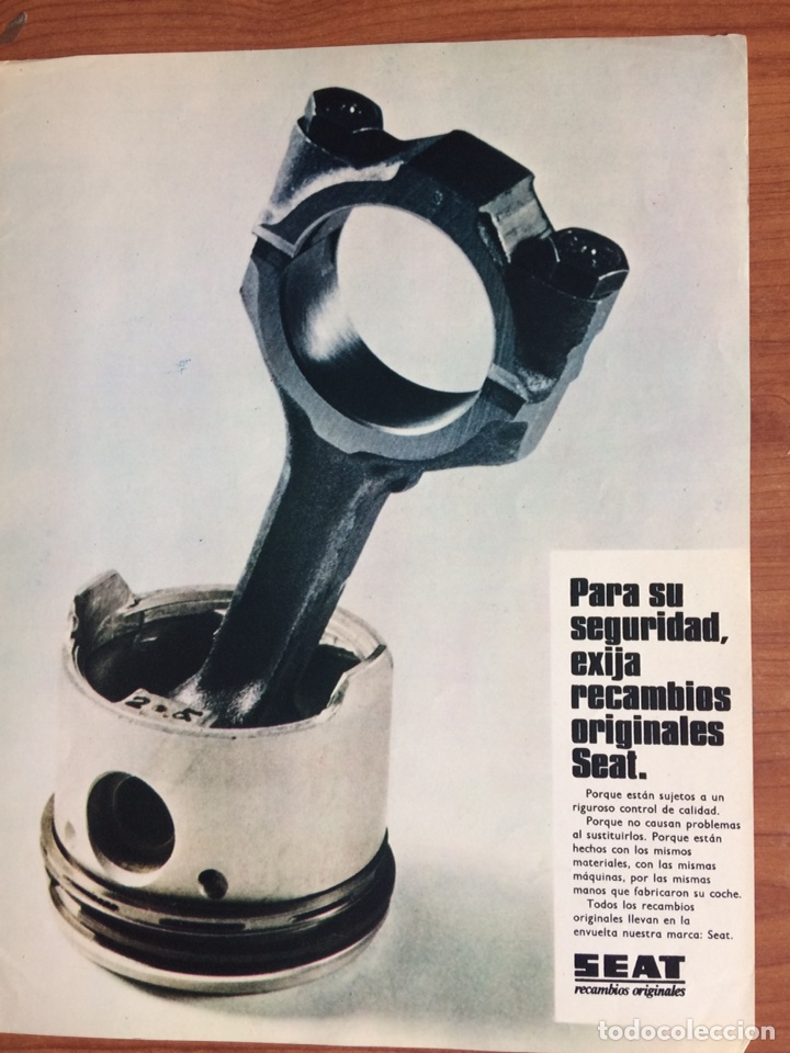 Sammeln: Publicidad autom&oacute;vil Seat recambios originales