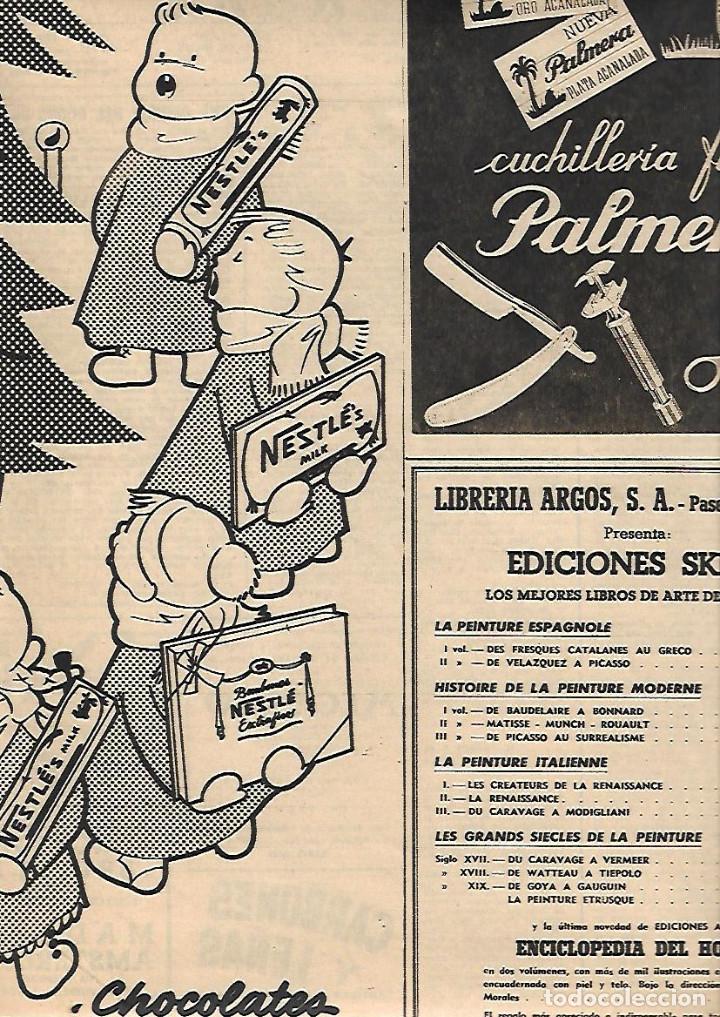 Collecting paper: A&Ntilde;O 1952 RECORTE PRENSA PUBLICIDAD CHOCOLATE NESTLE BOMBONES