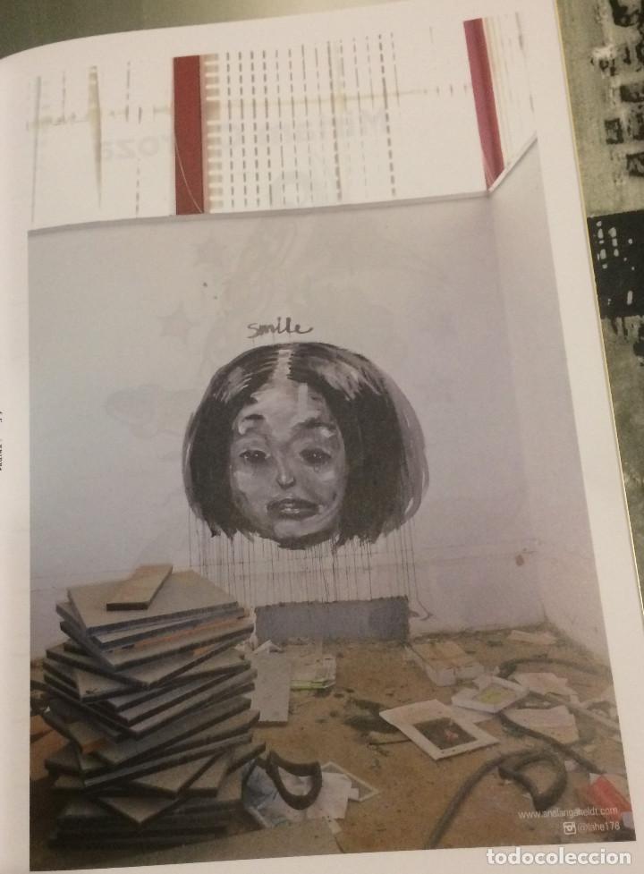Coleccionismo: Dibujo art&iacute;stico, grafitti de Lahe178. P&aacute;gina de revista, l&aacute;mina enmarcable. Nueva.