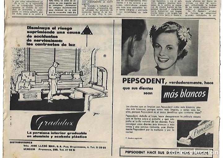 Collezionismo: A&Ntilde;O 1955 RECORTE PRENSA PUBLICIDAD PERSIANA GRADULUX DENTIFRICO PEPSODENT