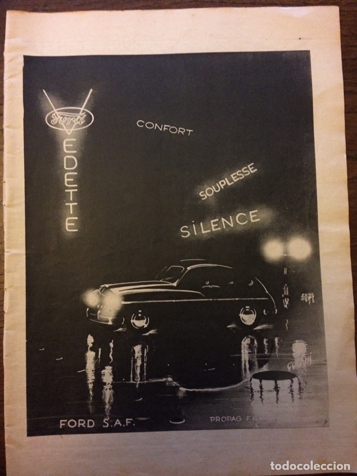 Collezionismo: Publicidad autom&oacute;vil Ford de 1951