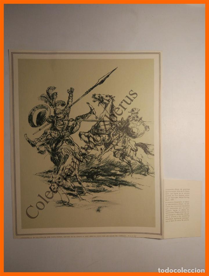 Coleccionismo: Lamina - Dibujo de G. Gossmann para El Quijote editado por Gebr&uuml;der Weiss Verlag en 1963