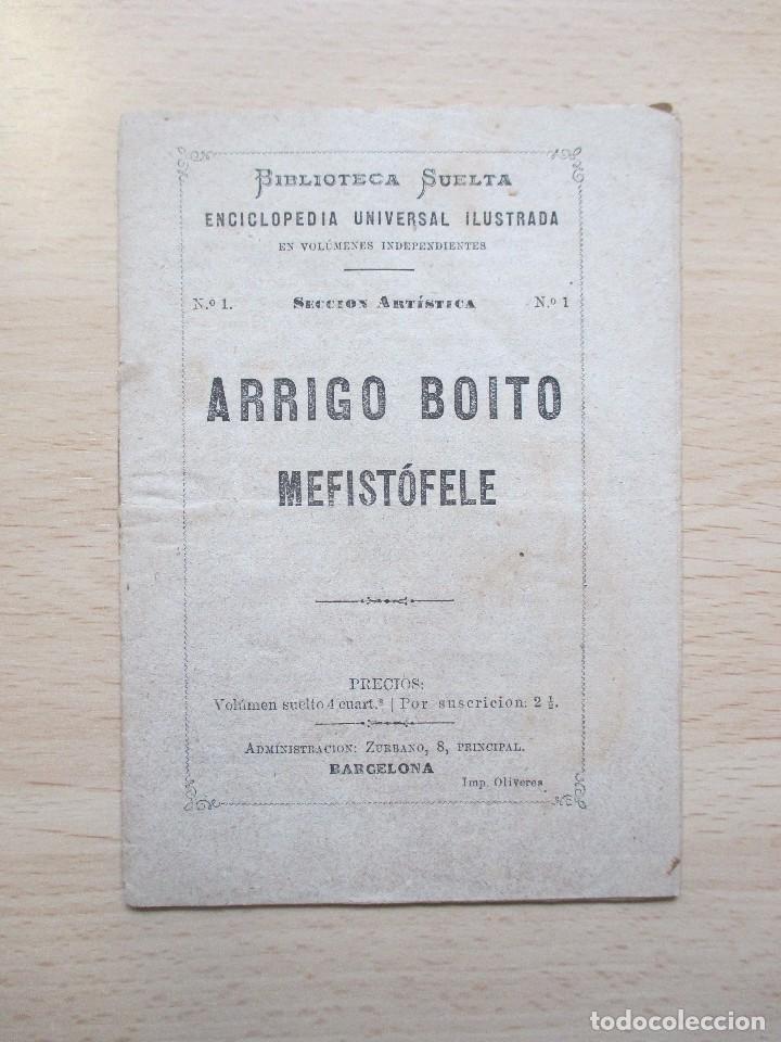 Coleccionismo: Enciclopedia Universal Ilustrada en Vol&uacute;menes Independientes, Secci&oacute;n Art&iacute;stica N&ordm; 1 : Arrigo Boito