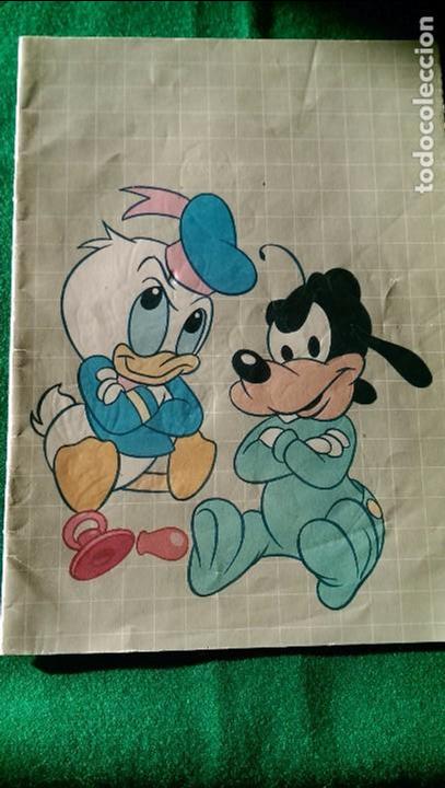 Sammeln: ANTIGUO CUADERNO ESCOLAR MANUSCRITO &laquo;DONALD Y PLUTO&raquo;