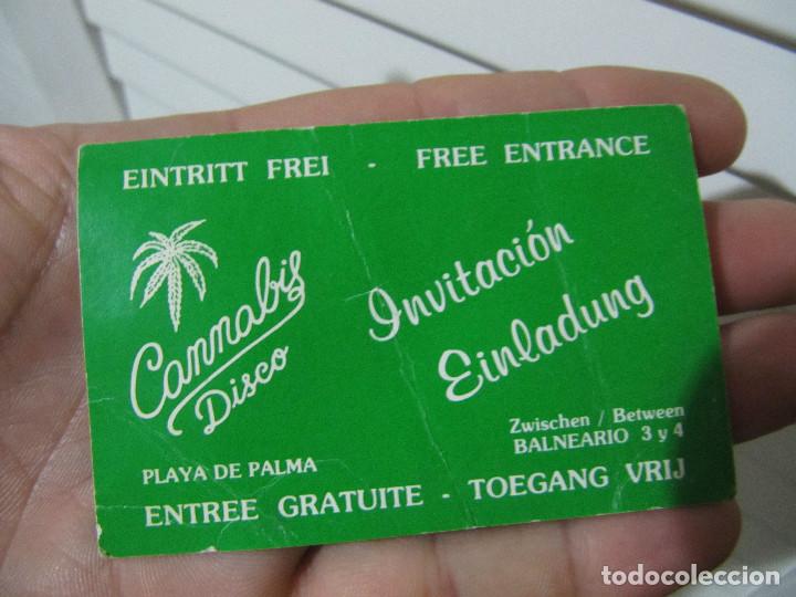 Coleccionismo: CANNABIS DISCO PLAYA DE PALMA - Foto 3