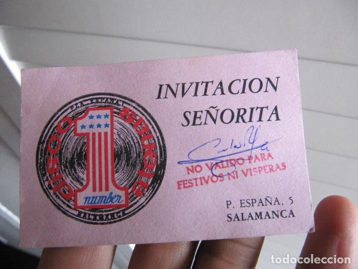 Coleccionismo: INVITACION SE&Ntilde;ORITA NUMBER SALAMANCA