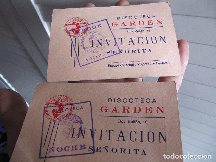 Coleccionismo: 2 INVITACION SE&Ntilde;ORITA GARDEN SALAMANCA