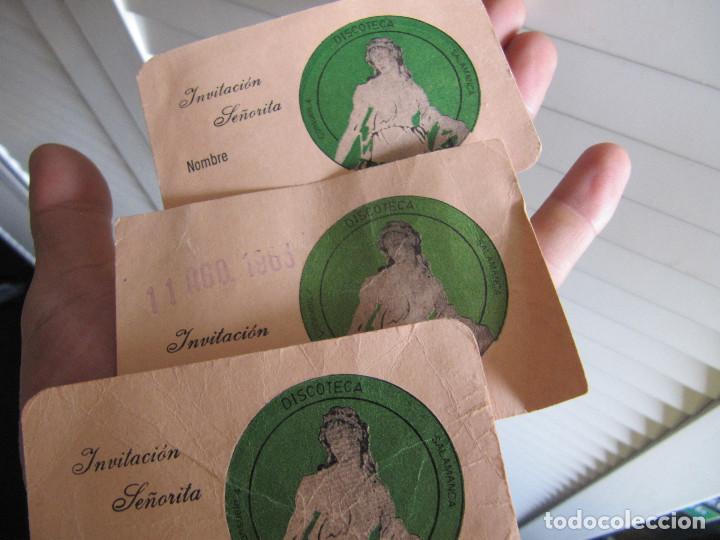 Coleccionismo: 3 INVITACIONES SE&Ntilde;ORITA MADONNA SALAMANCA A&Ntilde;OS 80S