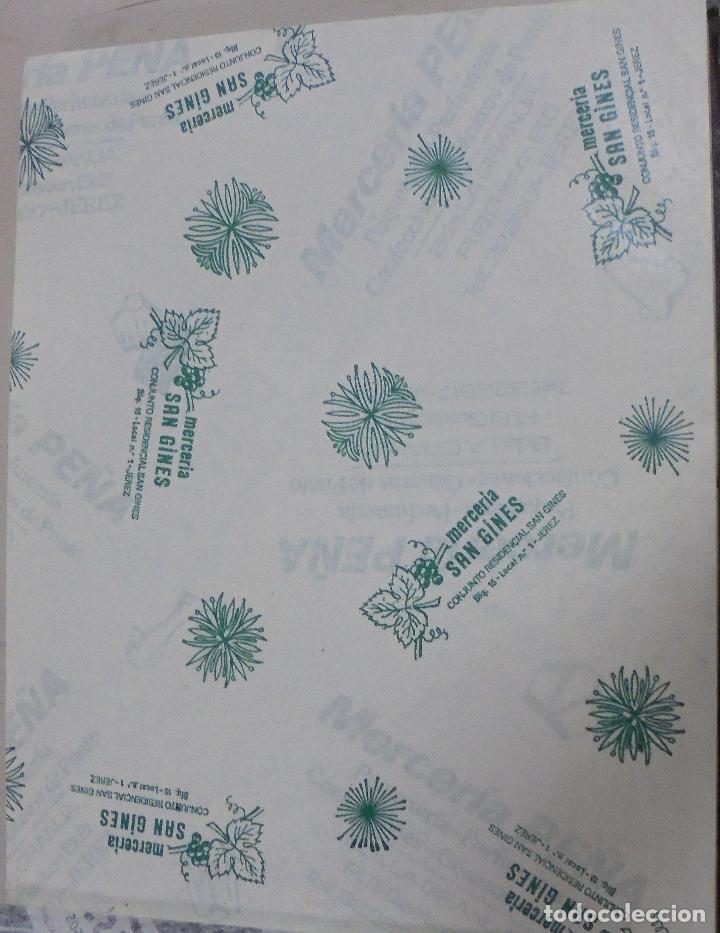 Collezionismo: PLIEGO DE PAPEL. MERCERIA SAN GINES. JEREZ, CADIZ. 35 X 28CM
