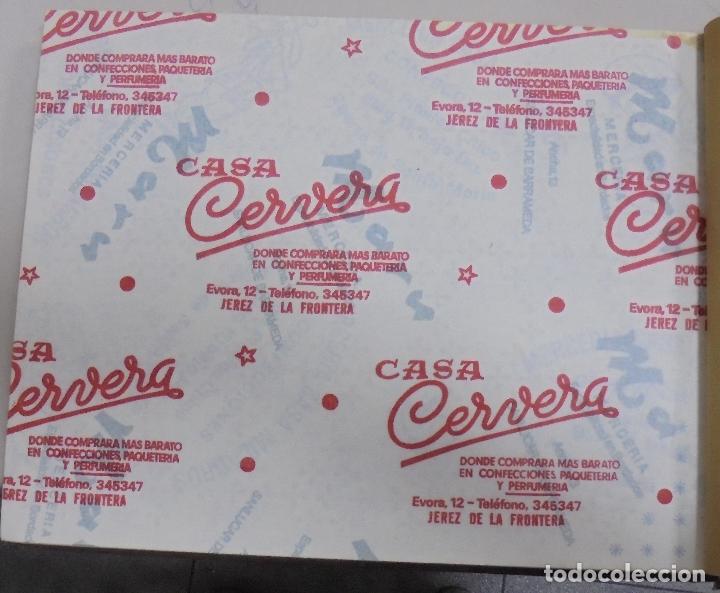 Collecting paper: PLIEGO DE PAPEL. CASA CERVERA. CONFECCIONES, PAQUETERIA Y PERFUMERIA. JEREZ, CADIZ. 35 X 28CM