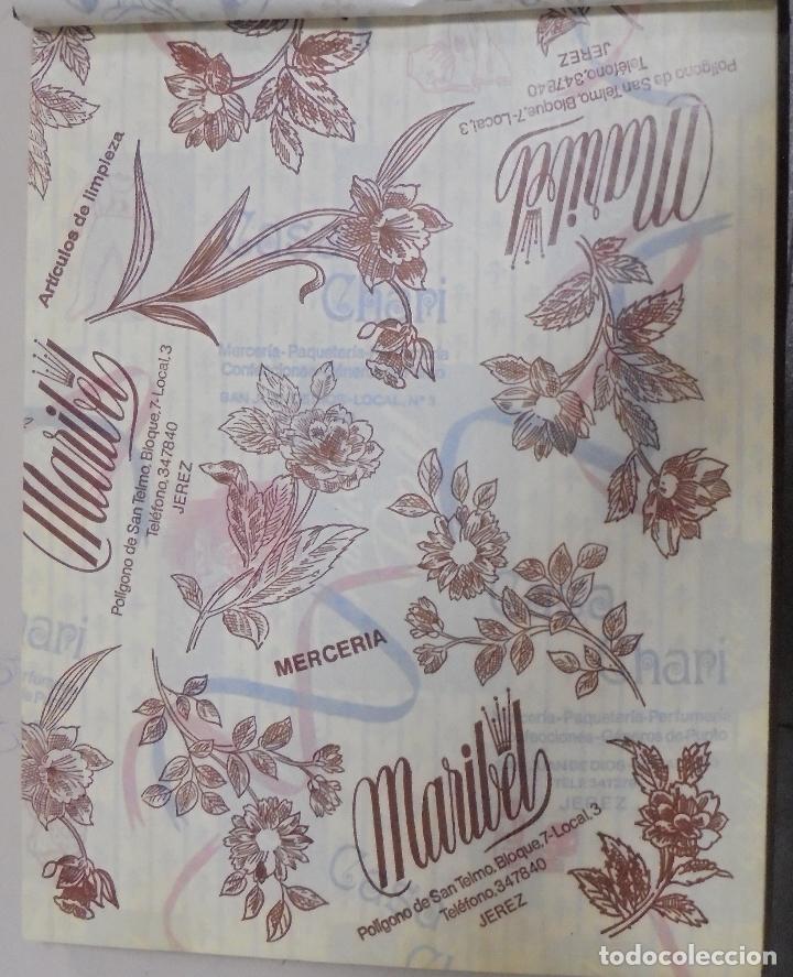 Collecting paper: PLIEGO DE PAPEL. MERCERIA MARIBEL. JEREZ, CADIZ. 35 X 28CM