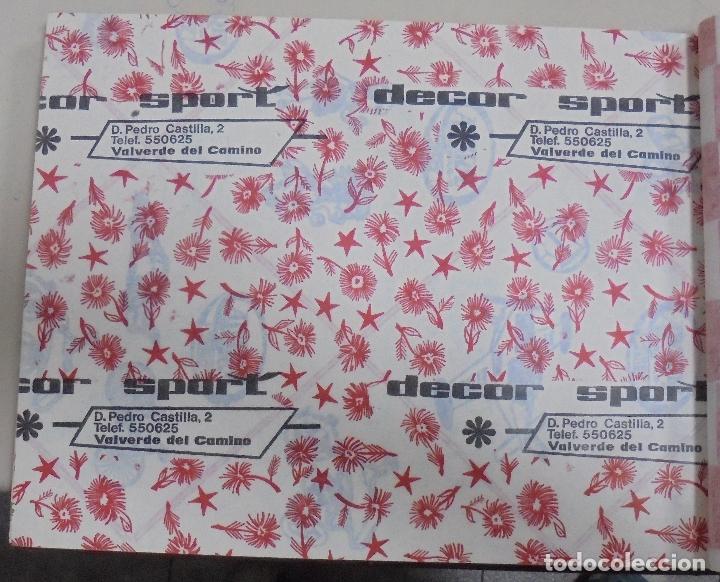 Coleccionismo: PLIEGO DE PAPEL. DECOR SPORT. VALVERDE DEL CAMINO. 35 X 28CM
