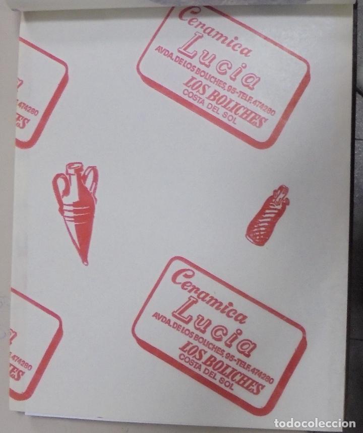 Coleccionismo: PLIEGO DE PAPEL. CERAMICA LUCIA. LOS BOLICHES, COSTA DEL SOL. 35 X 28CM