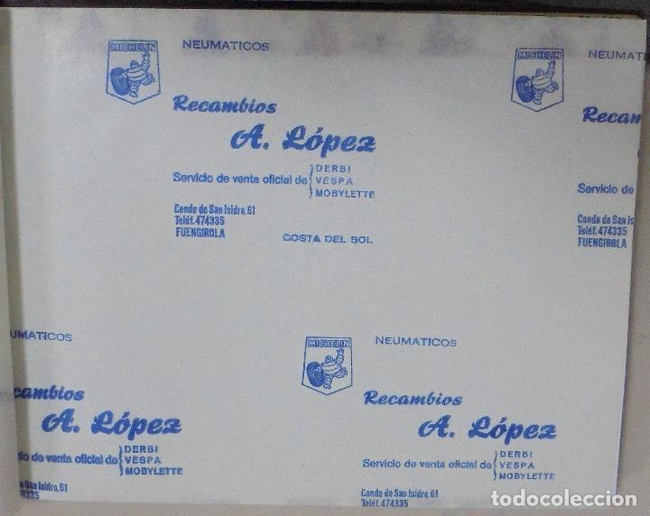 Coleccionismo: PLIEGO DE PAPEL. RECAMBIOS A.LOPEZ. FUENGIROLA, COSTA DEL SOL. 35 X 28CM