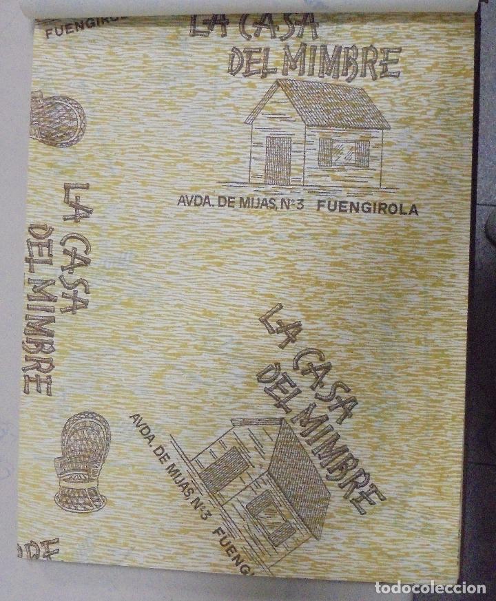 Coleccionismo: PLIEGO DE PAPEL. LA CASA DEL MIMBRE. FUENGIROLA, MALAGA. 35 X 28CM