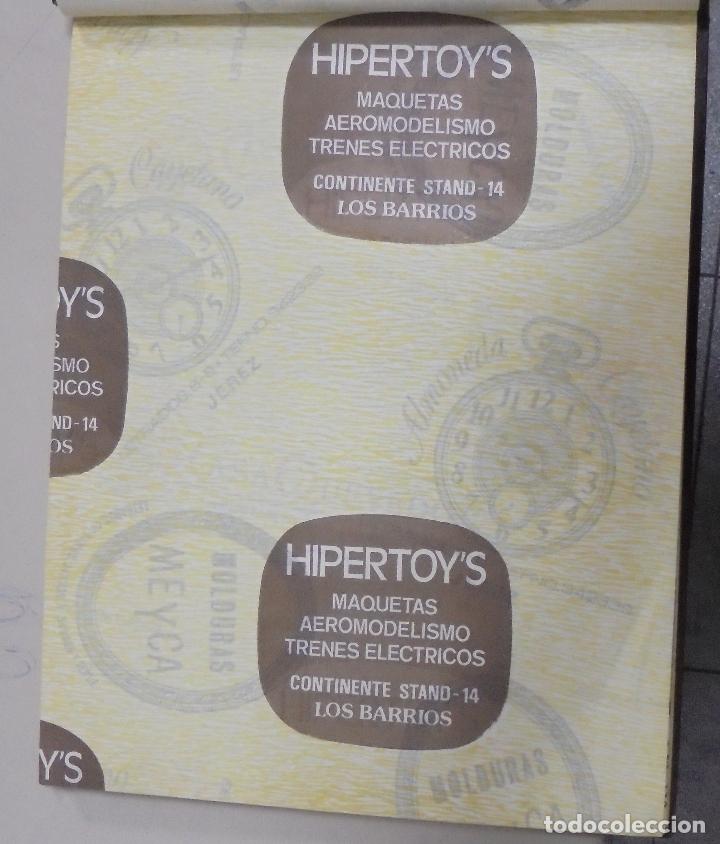 Coleccionismo: PLIEGO DE PAPEL. HIPERTOY'S. MAQUETAS, AEROMODELISMO, TRENES. LOS BARRIOS, CADIZ. 35 X 28CM