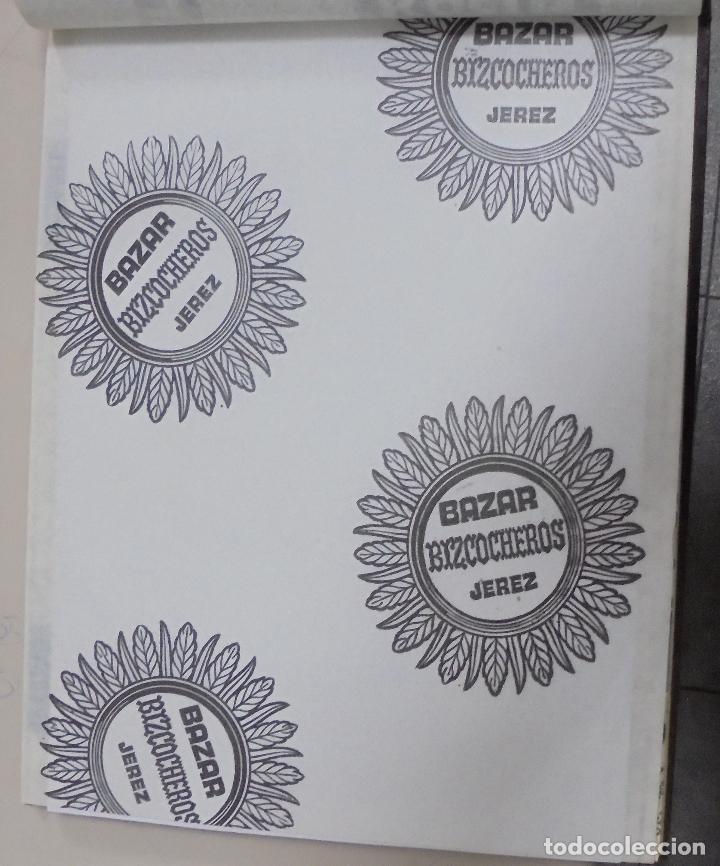 Collezionismo: PLIEGO DE PAPEL. BAZAR BIZCOCHEROS. JEREZ, CADIZ. 35 X 28CM