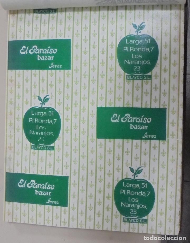 Collezionismo: PLIEGO DE PAPEL. EL PARAISO BAZAR. BLAYCO S.L. JEREZ, CADIZ. 35 X 28CM