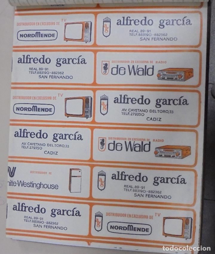 Collezionismo: PLIEGO DE PAPEL. DISTRIBUIDOR DE WALD, TV NORDMENDE. ALFREDO GARCIA. SAN FERNANDO, CADIZ. 35 X 28CM