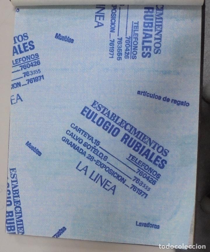 Collezionismo: PLIEGO DE PAPEL. MUEBLES, ARTICULOS DE REGALO. ESTABLECIMENTOS EULOGIO RUBIALES. LA LINEA. 35 X 28CM