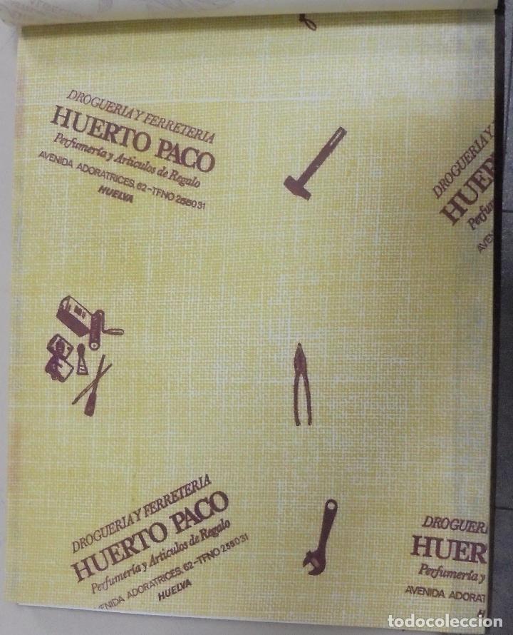 Coleccionismo: PLIEGO DE PAPEL. DROGUERIA Y FERRETERIA. HUERTO PACO. HUELVA. 35 X 28CM