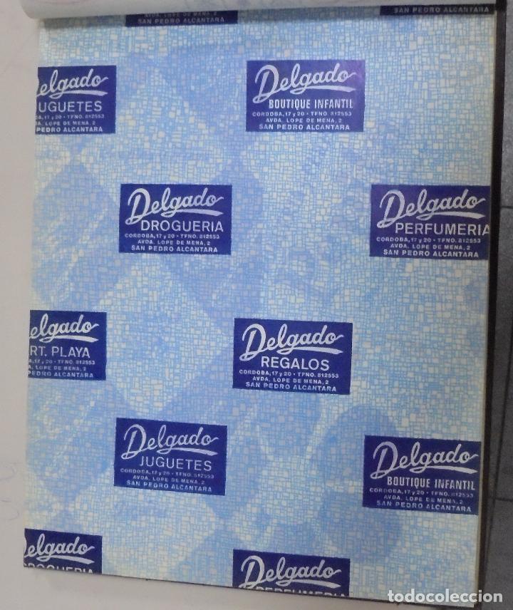 Coleccionismo: PLIEGO DE PAPEL. DELGADO. BOUTIQUE INFANTIL. SAN PEDRO ALCANTARA. 35 X 28CM
