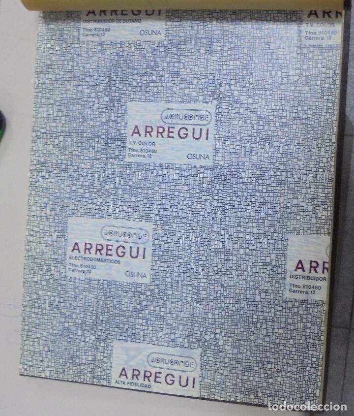Coleccionismo: PLIEGO DE PAPEL. ELECTRODOMESTICOS, T.V COLOR, BUTANO. ARREGUI. OSUNA. 35 X 28CM