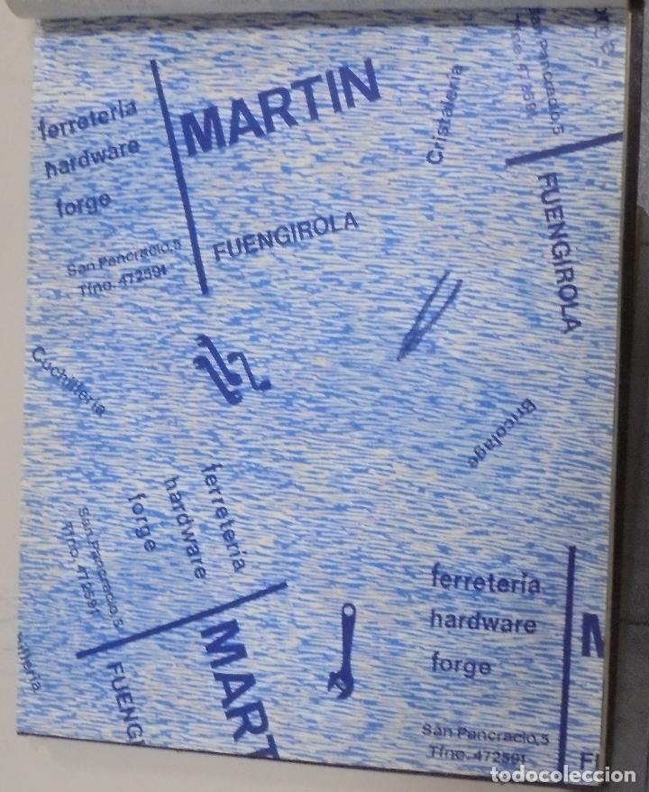 Coleccionismo: PLIEGO DE PAPEL. FERRETERIA, HARDWARE, FORGE. MARTIN. FUENGIROLA, MALAGA. 35 X 28CM