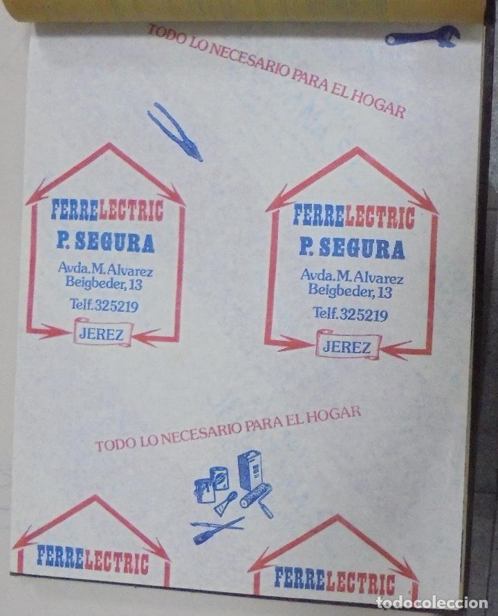 Coleccionismo: PLIEGO DE PAPEL. FERRELECTRIC. P.SEGURA. JEREZ, CADIZ. 35 X 28CM